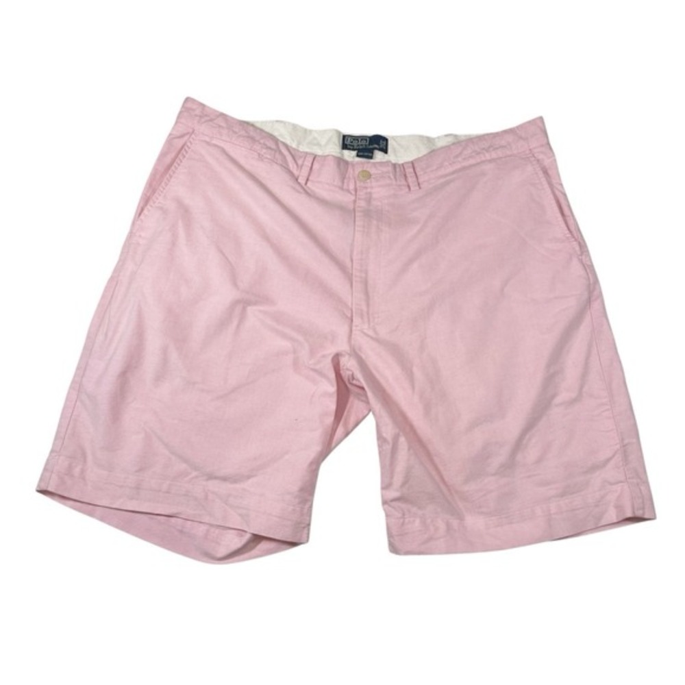 Polo Ralph Lauren 42 Pink Shorts Cotton Oxford Preppy Coastal Hamptons Summer